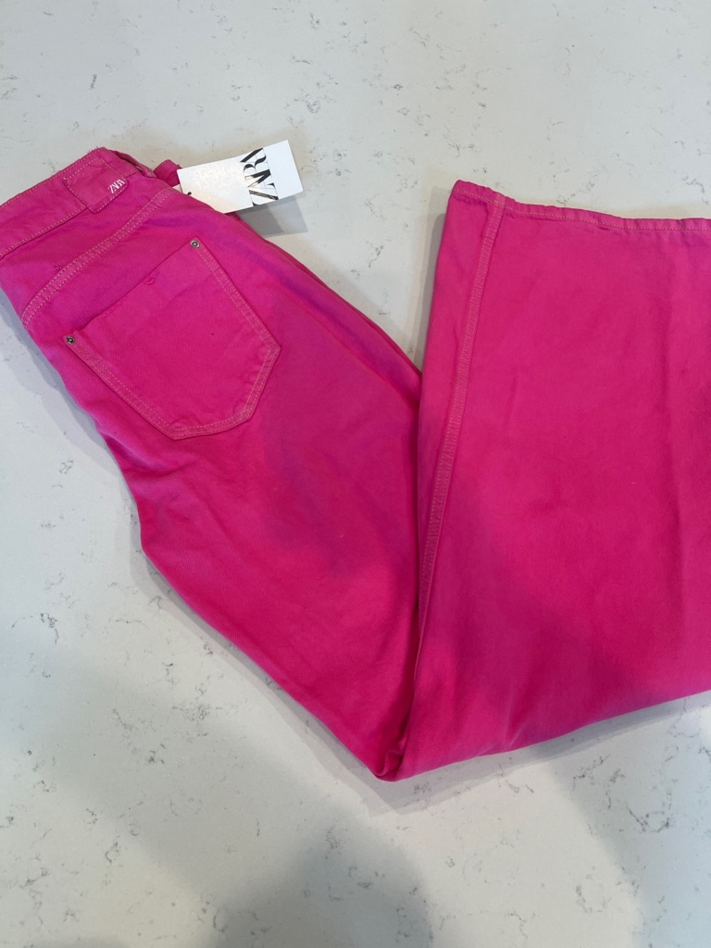 ZARA Women’s Hot Pink Straight Leg Jeans